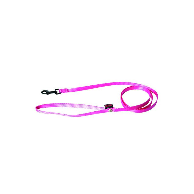 Laisse nylon confort simple 10mm-120 Rose - MARTIN SELLIER 