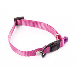 Collier nylon chat 10mm-20/30 Rose - MARTIN SELLIER 