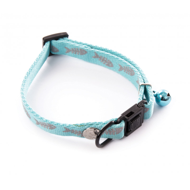 Collier fluo fish 10mm-20/30 Turquoise - MARTIN SELLIER 