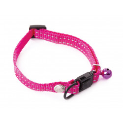 Collier flash réglable chat 10mm-20/30 Rose - MARTIN SELLIER 