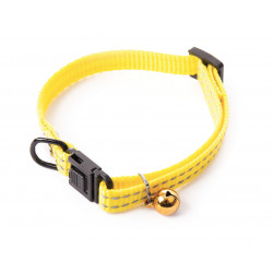Collier flash réglable chat 10mm-20/30 Jaune - MARTIN SELLIER 