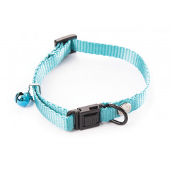 Collier nylon chat 10mm-20/30 Turquoise - MARTIN SELLIER 