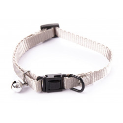 Collier nylon chat 10mm-20/30 Gris - MARTIN SELLIER 