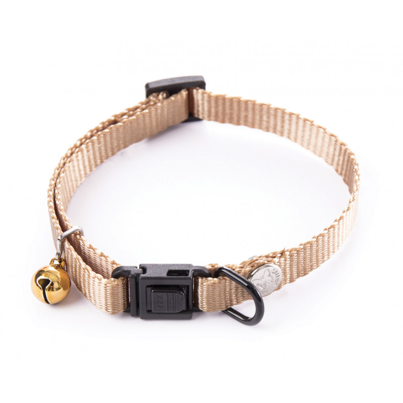 Collier nylon chat 10mm-20/30 Beige - MARTIN SELLIER 