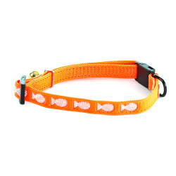 Collier chat poisson 10mm-20/30 Orange - MARTIN SELLIER 