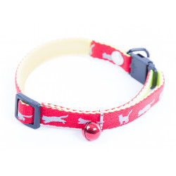 Collier cat bicollier 10mm-20/35 Rouge - MARTIN SELLIER 