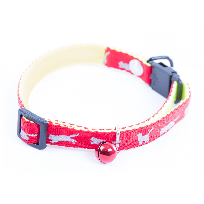 Collier cat bicollier 10mm-20/35 Rouge - MARTIN SELLIER 