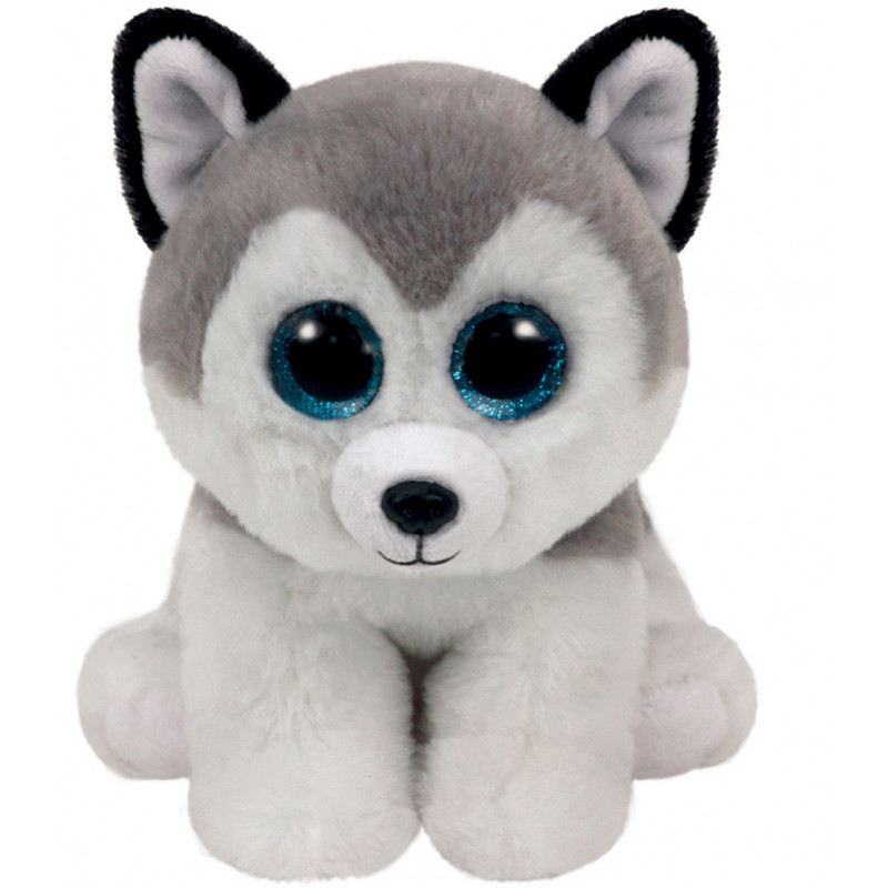 Peluche Beanie babies M Buff le husky TY Desjardins.fr