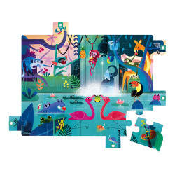 Puzzle Surprise - Festin dans la jungle - 20Pcs - JANOD 