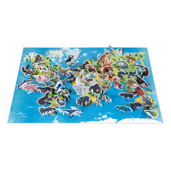 Puzzle éducatif- les animaux menacés - 200 Pcs - JANOD 