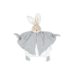 Petit pas - Doudou coton bio lapinou gris - KALOO 