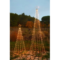 Sapin microLED 3m blanc pur+blanc chaud - BLACHERE