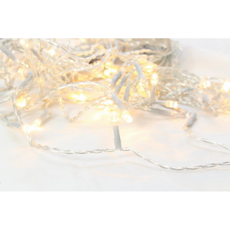 Rideau FLICKER light LED 2x2m blanc chaud - BLACHERE 