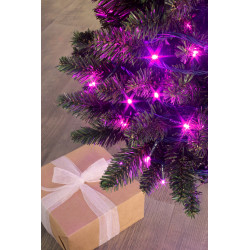 Guirlande FLICKER light 128 LED 8m rose - BLACHERE