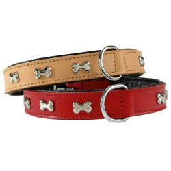 Collier pour chien en cuir Extra Souple rouge - 55cm