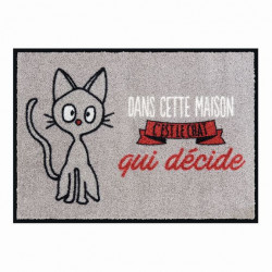 Tapis de patio LEMIYO Chat qui décide - DLP