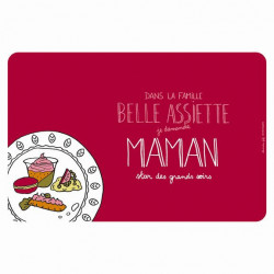 Set de table EMATCH Belle assiette Maman - DLP