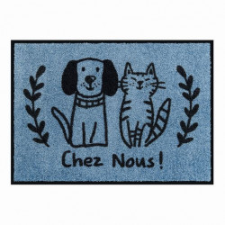 Tapis de patio LEMIYO Chez nous chien chat - DLP