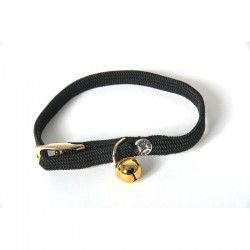 Collier pour chat nylon noir 30cm