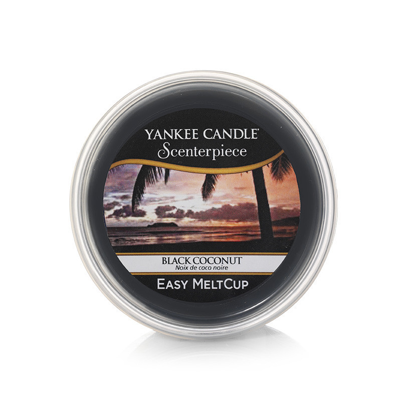 Coupelle de cire Noix de coco noire ø8.5 - YANKEE CANDLE 