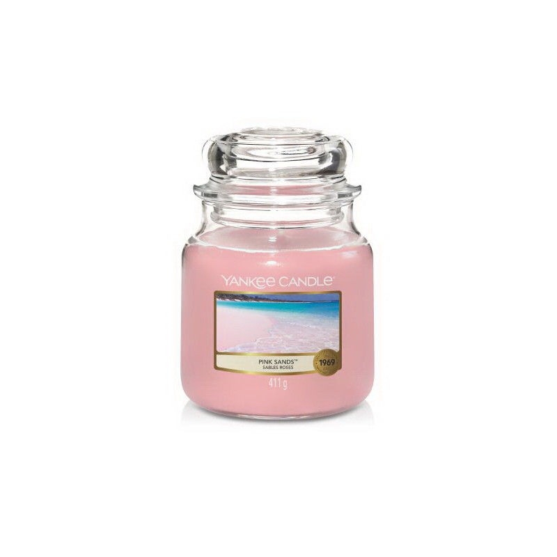 Bougie jarre MM Sable rose - YANKEE CANDLE 