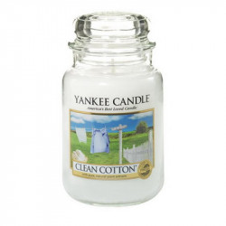 Bougie jarre GM Coton frais - YANKEE CANDLE 