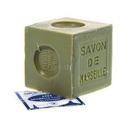 Savon de Marseille VERT 400 g à l'huile d'olive  - SAVONNERIE MARIUS FABRE 