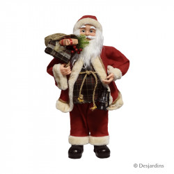 Père Noël debout avec...