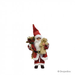 Père Noël debout avec...