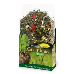 Aliment grainless herbes pour lapin nain 400g - JR FARM 