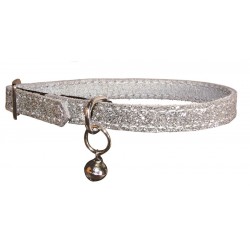 Collier pour chat Pailleté argent