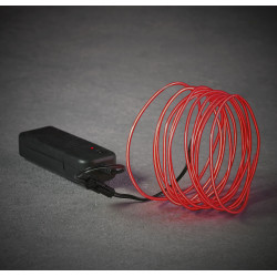 Neon light cordon LED pile 275cm rouge - EDELMAN 