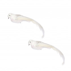 Clips oiseau 2 pièces 6.5x37-H6.5 blanc - EDELMAN 