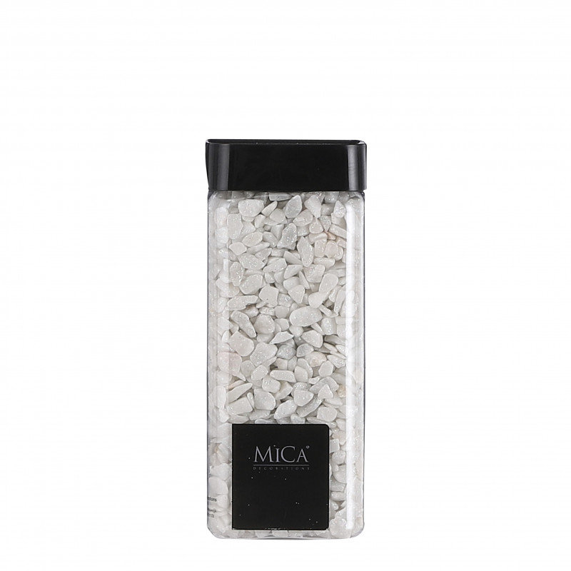 Marbles glitter 550ml blanc  - MICA 