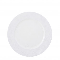 Sous assiette déco flocon neige ø33 blanc - EDELMAN 