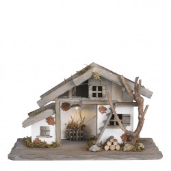 Village ancien grange 19x39-H23.5 gris - EDELMAN