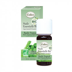 Huile essentielle bio AB basilic tropical 10ml - GALEO 