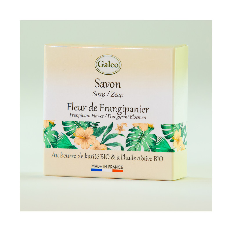 Savon 100g fleur de frangipanier - GALEO 