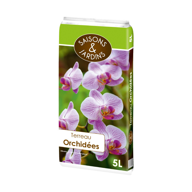 Terreau orchidees 5l - Saisons & Jardins 