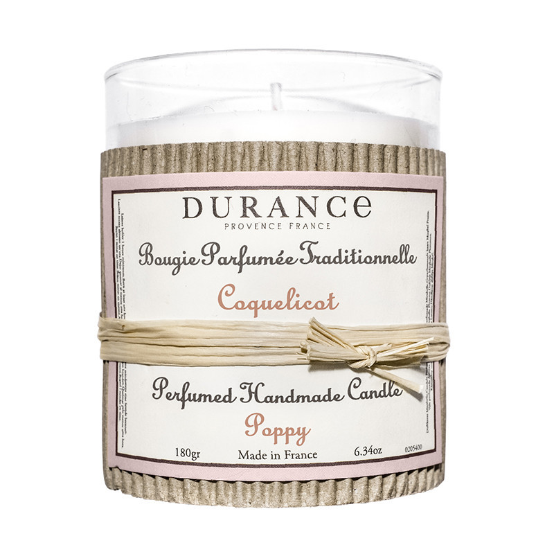 Bougie parfumée 180g coquelicot - DURANCE 