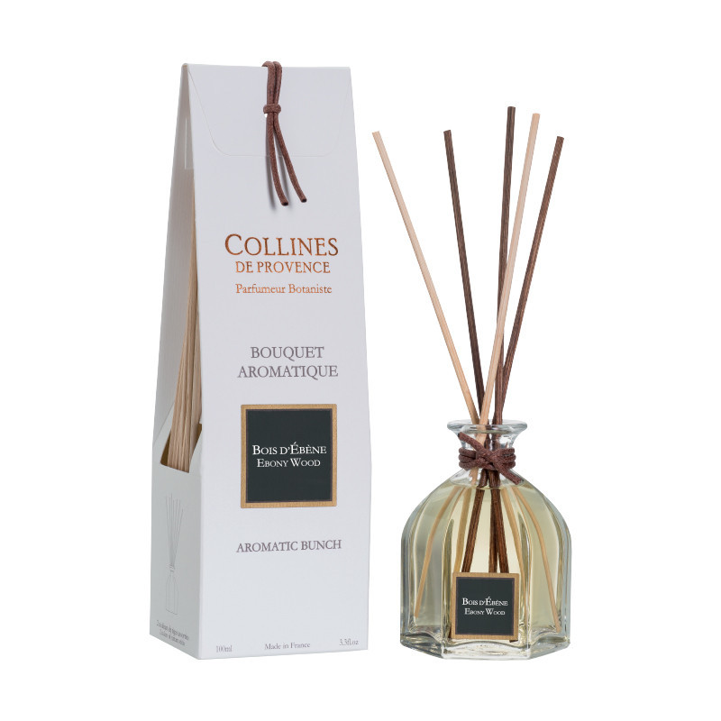 Bouquet aromatique 100ml bois d'ébène - COLLINES DE PROVENCE 