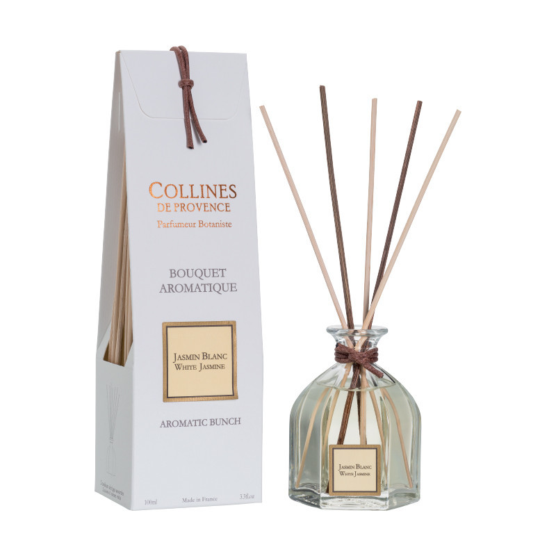 Bouquet aromatique 100ml jasmin blanc - COLLINES DE PROVENCE 