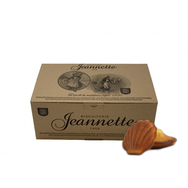  Boîte de 20 Madeleines - Nature  - JEANNETTE 