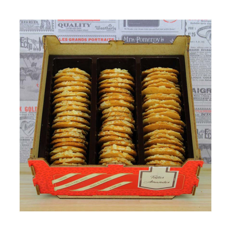 Tuiles amandes bte 350g - LA FABRIQUE À BISCUITS HONFLEUR 