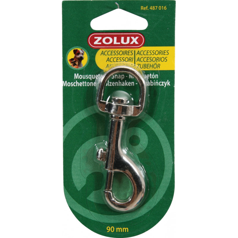 Zolux mousqueton metal 90mm 487016 - ZOLUX 