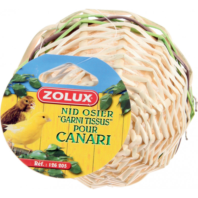 Nid osier garni canaris - ZOLUX 