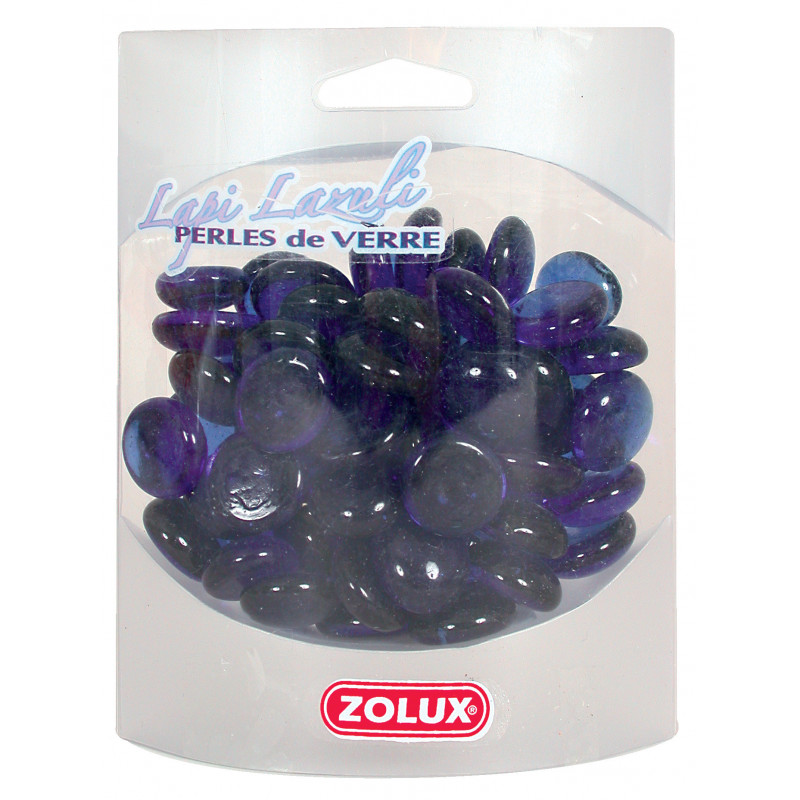 Perles de verre lapi lazuli 40 - ZOLUX 
