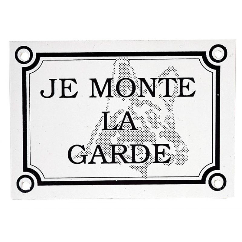 Plaque monte la garde - ZOLUX 