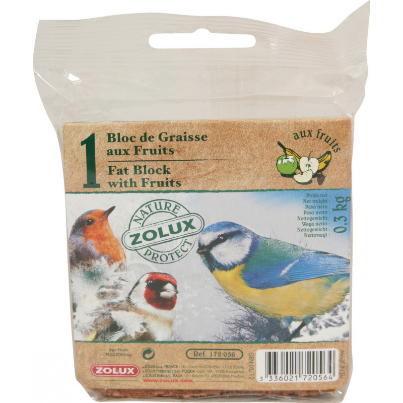 Mangeoire pour blocs de graisse pour oiseaux