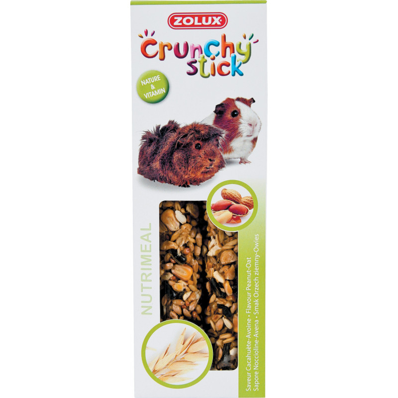 Crunchy stick cacahuete/avoine 115g - ZOLUX 